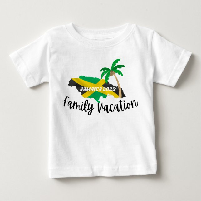 T-shirt bébé : Jamaïque Famille Vacances (Devant)