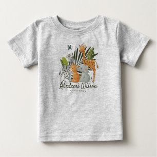 T-shirt bébé Jungle Safari Baby shower