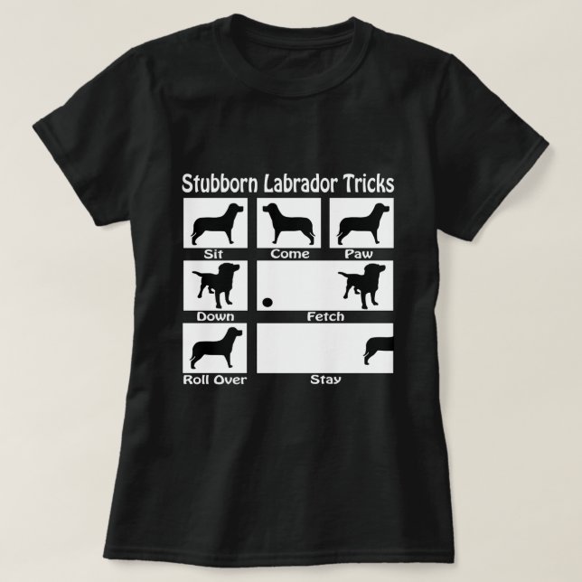 T-shirt Bébé Labrador Tricks Chien Thème (Design devant)