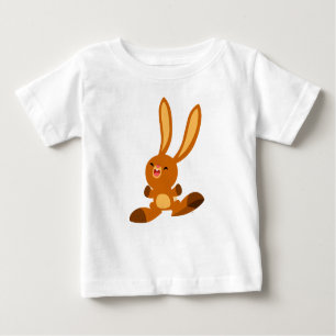 T-shirt bébé lapin joyeux caricature