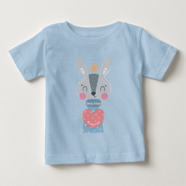 T-shirt bébé lapin Queen (Devant)
