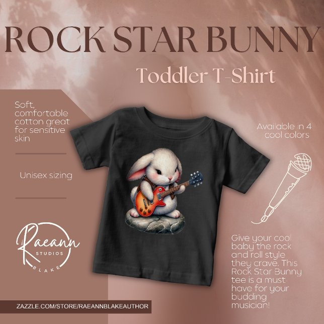 T-shirt bébé lapin Rockstar (Créateur téléchargé)