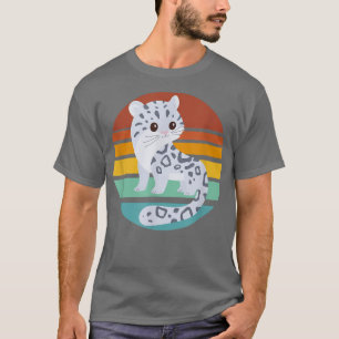 T-shirt Bébé léopard des neiges mignon rétro vintage
