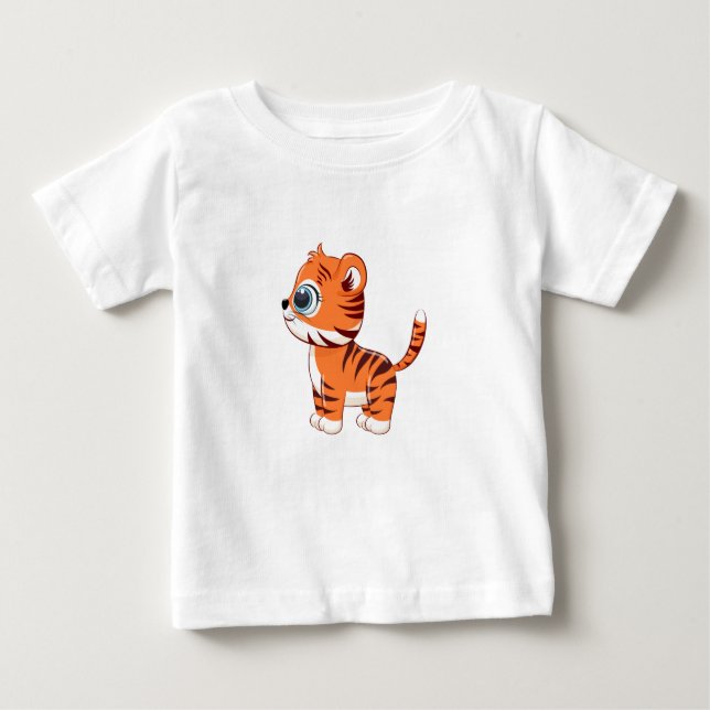 T-shirt bébé Lion mignon (Devant)