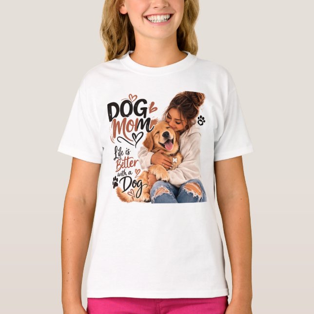 T-shirt Bébé Maman Chien – “Future Maman Chien” Dr (Devant)
