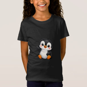 T-Shirt Bébé manchot mignon faisant signe Personnage de de
