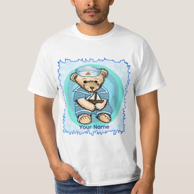 T-shirt Bébé Marin Ours (Devant)