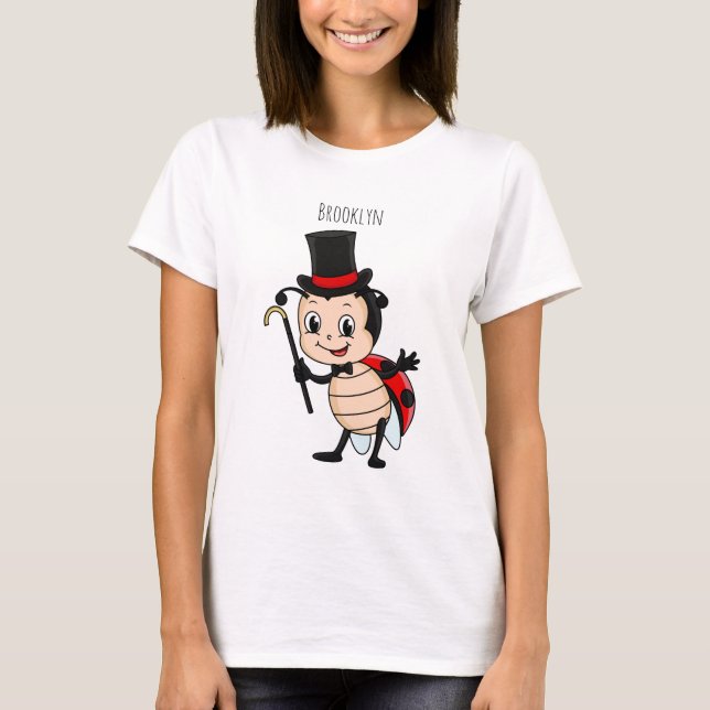 T-shirt Bébé mignon avec chapeau et dessin animé de cravat (Devant)