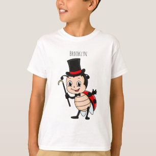 T-shirt Bébé mignon avec chapeau et dessin animé de cravat