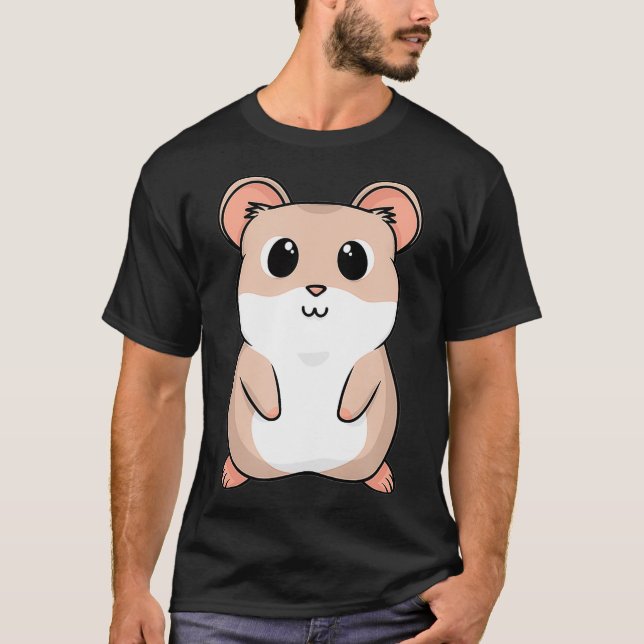 T-shirt Bébé mignon Chibi Kawaii Hamster animal (Devant)