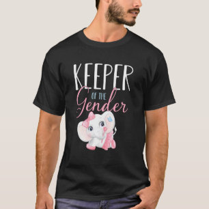 T-shirt Bébé mignon éléphant gardien de sexe bébé révélate