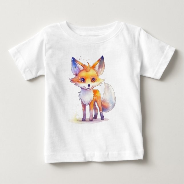 T-shirt bébé mignon Fox Baby (Devant)
