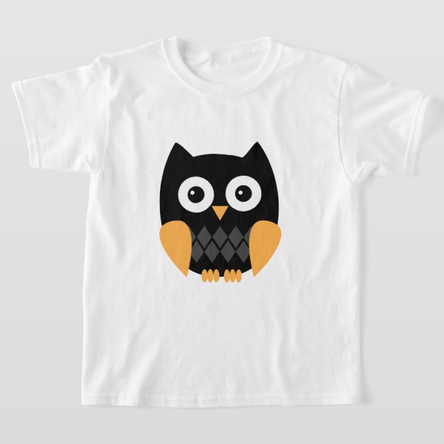 T-shirt Bébé mignon hibou d'Halloween (Poser)