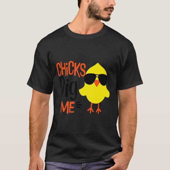 T-shirt Bébé mignon poulets poussin (Devant)