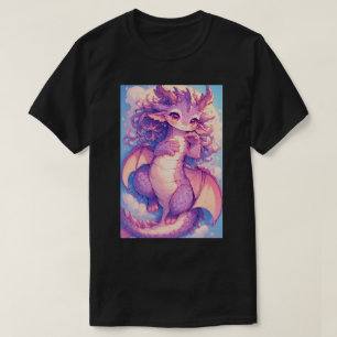 T-shirt Bébé Mignon Rave Dragon Anime Kawaii Art 02
