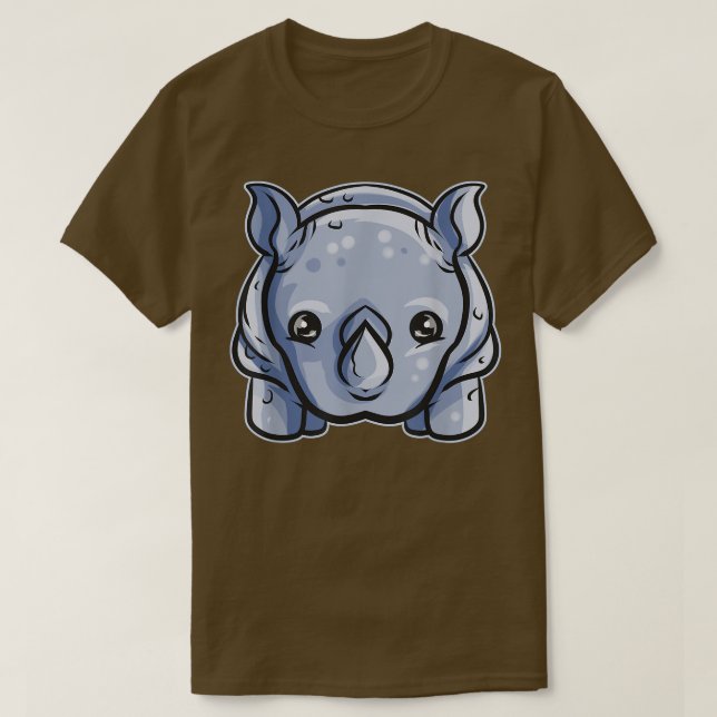 T-shirt Bébé mignon Rhino (Design devant)