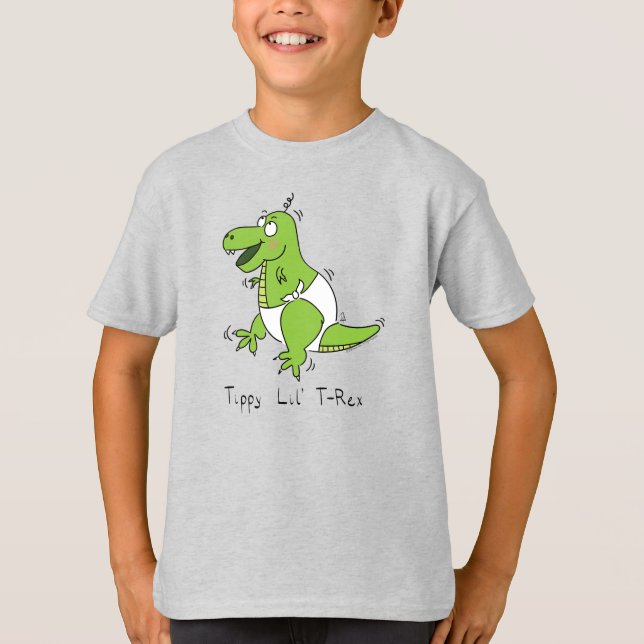 T-shirt Bébé mignon T-Rex Dinosaur Enfants (Devant)