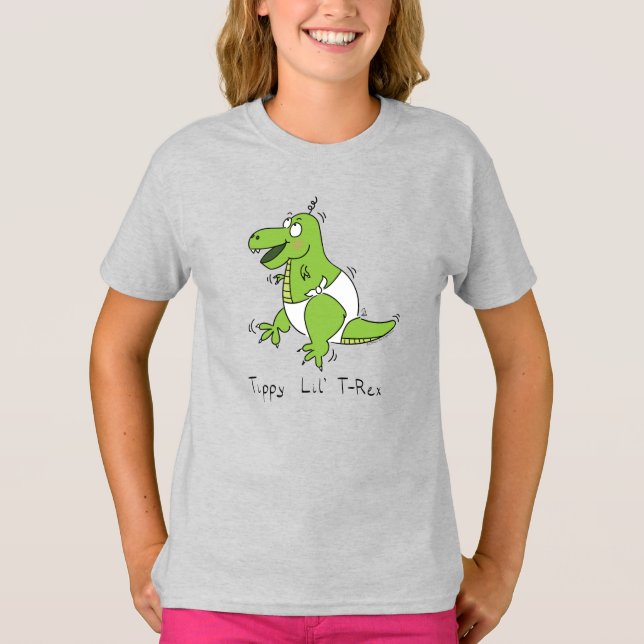 T-shirt Bébé mignon T-Rex Dinosaur Enfants (Devant)