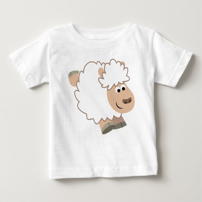 T-Shirt Bébé Mignonne en Cartoon à exécution (Devant)