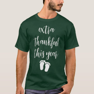 T-shirt Bébé mignonne Thanksgiving Faire-part grossesse fe