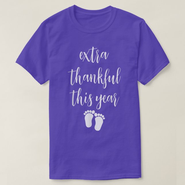 T-shirt Bébé mignonne Thanksgiving Faire-part grossesse fe (Design devant)