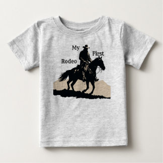 T-shirt bébé "Mon premier rodéo" pour anniversaire