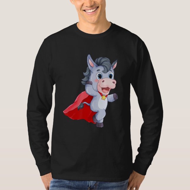 T-shirt Bébé mule animal ferme âne fermier (Devant)