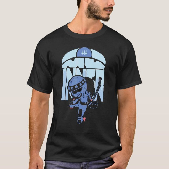 T-shirt Bébé Ninja Karaté Avec Épée Pour Amis Martiaux 1 (Devant)