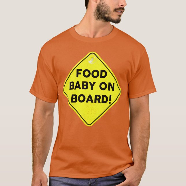 T-shirt Bébé Nourrisson À Bord drôle (Devant)