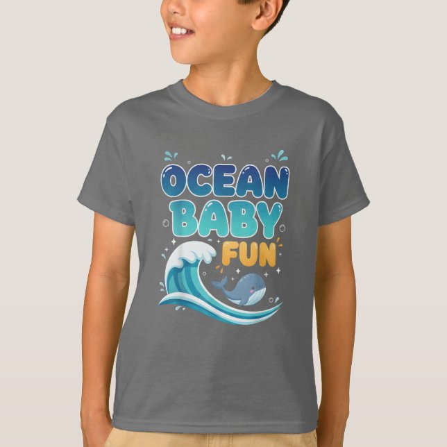T-SHIRT BÉBÉ OCÉAN  AMUSANT (Devant)