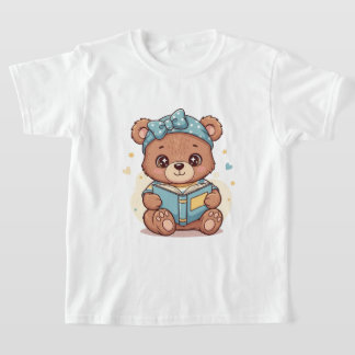 T-shirt Bébé Ours Lire un livre