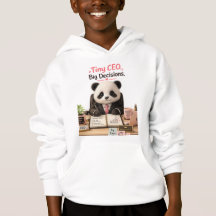 T-shirt bébé panda drôle Tiny CEO Grosses Décision