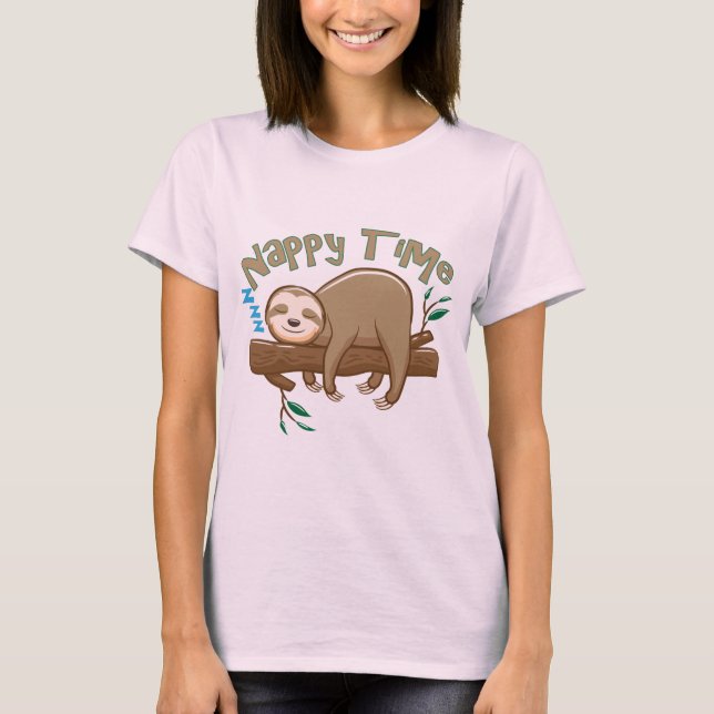 T-shirt  Bébé Paresseux (Devant)