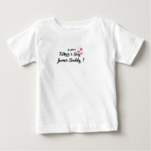 T-Shirt bébé personnalisé pour la fête des pères