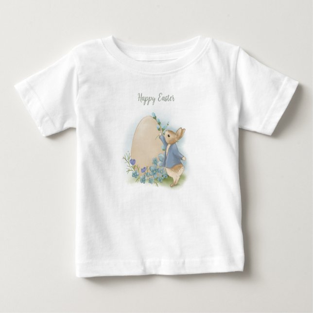 T-shirt bébé Peter Rabbit de Pâques (Devant)