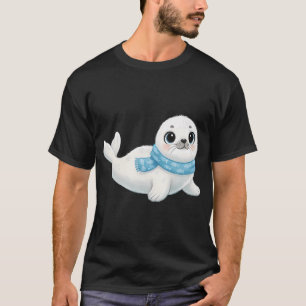 T-shirt Bébé phoque à harpe adorable portant un motif de p