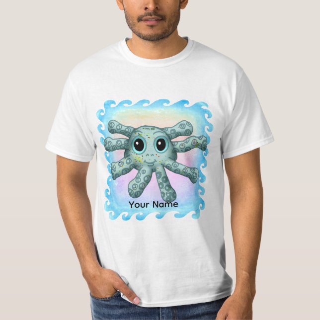T-shirt Bébé Pieuvre (Devant)