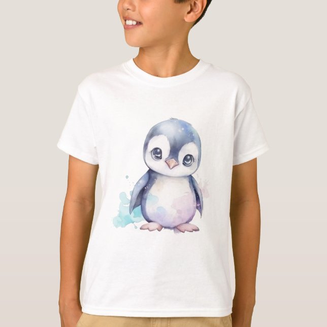 T-shirt bébé pingouin enfant (Devant)
