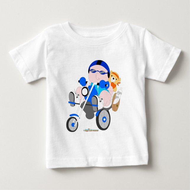T-shirt bébé pour bébé motard (Devant)