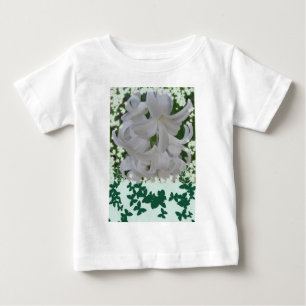 T-shirt bébé pour bébés Hyacinthes et papillons bl