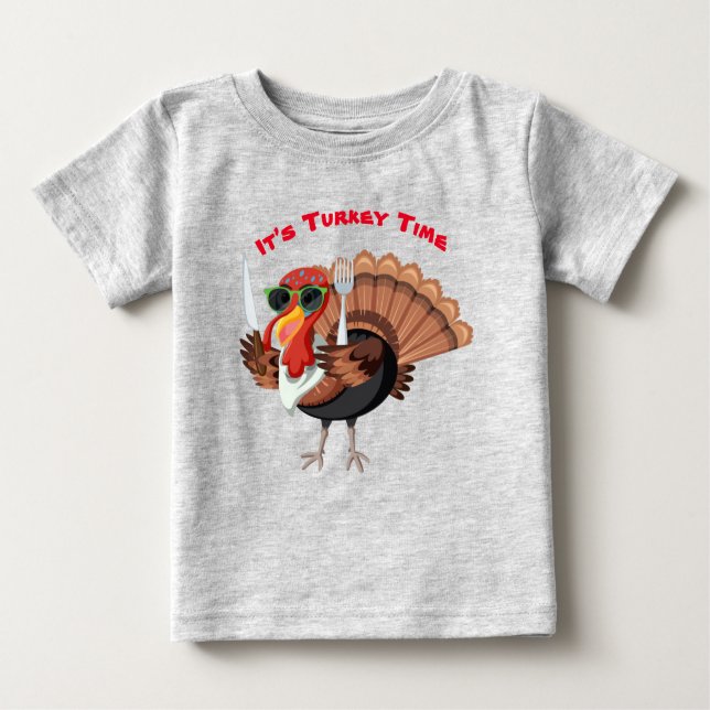 T-shirt bébé pour l’heure turque (Devant)