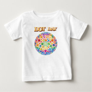 T-shirt bébé pour la célébration des points coloré