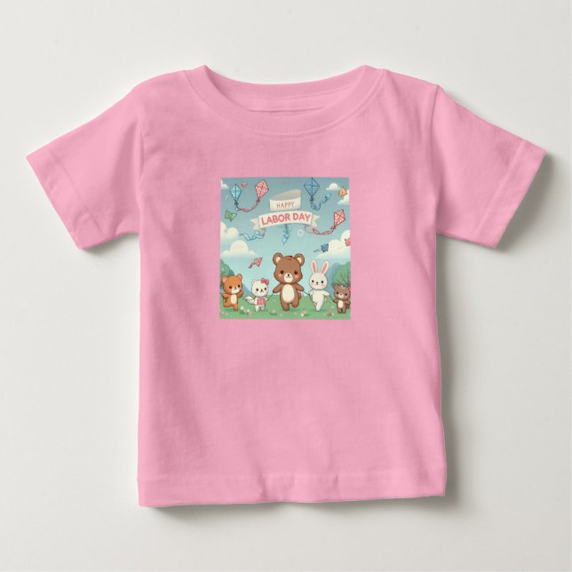 T-shirt bébé pour la fête du travail joyeux (Devant)