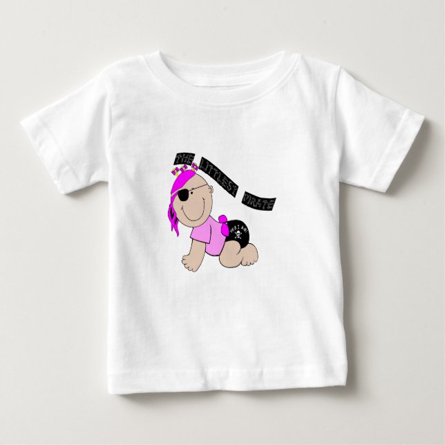 T-shirt bébé pour le petit pirate (fille) (Devant)