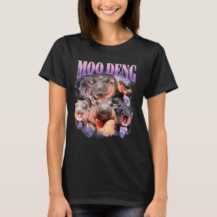 T-shirt Bébé Pygmée Hip Cute Zoo Pour Famille Moo-deng Drô