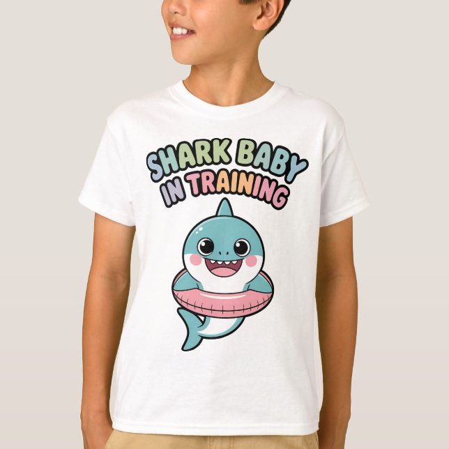 T-shirt Bébé requin en formation | Enfants (Devant)