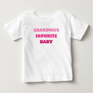 T-shirt Bébé rose mignon, le bébé préféré de grand