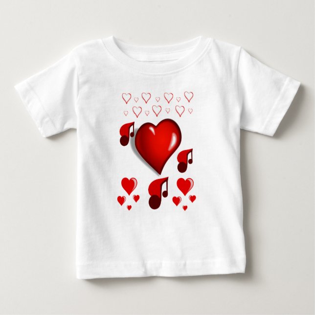 T-shirt bébé Saint Valentin (Devant)