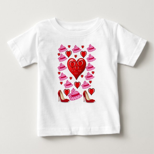 T-shirt bébé Saint Valentin (Devant)