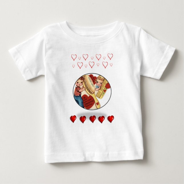 T-shirt bébé Saint Valentin (Devant)